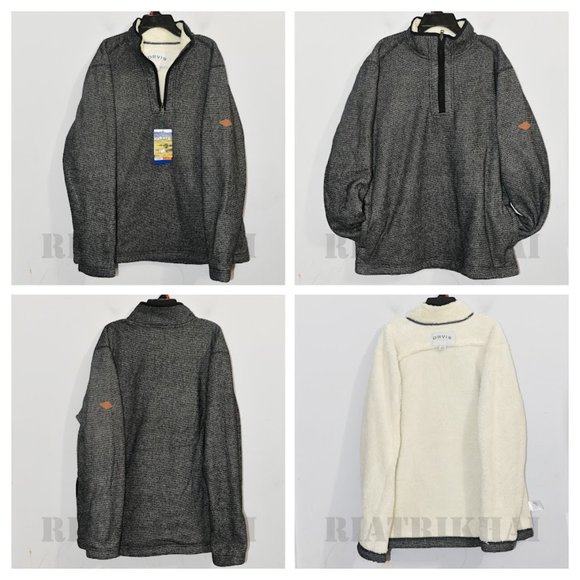 Orvis Other - GREY/BLACK  NWT Orvis 1/4 zip Men’s Fleece Lined Pullover